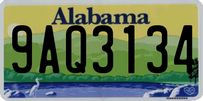 AL license plate 9AQ3134