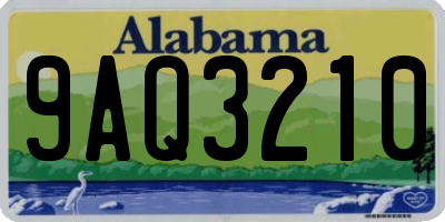 AL license plate 9AQ3210