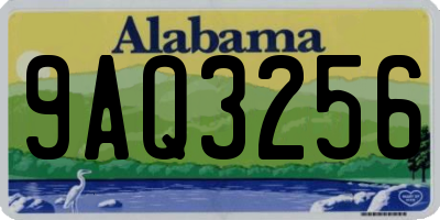 AL license plate 9AQ3256
