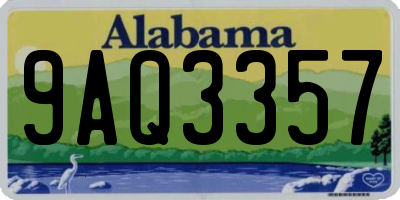 AL license plate 9AQ3357