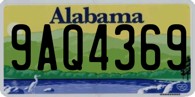 AL license plate 9AQ4369