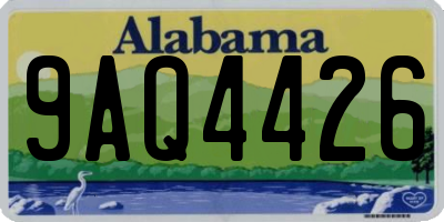 AL license plate 9AQ4426