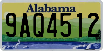 AL license plate 9AQ4512