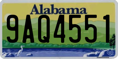 AL license plate 9AQ4551
