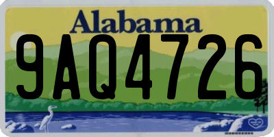 AL license plate 9AQ4726