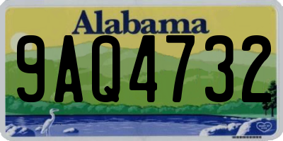 AL license plate 9AQ4732
