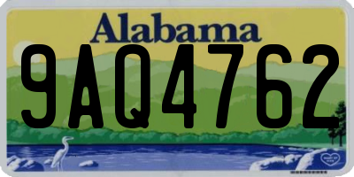 AL license plate 9AQ4762