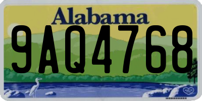 AL license plate 9AQ4768