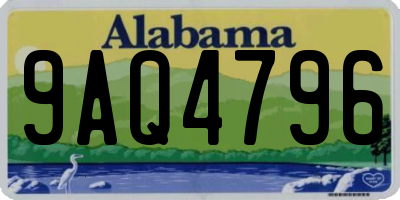AL license plate 9AQ4796