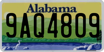 AL license plate 9AQ4809