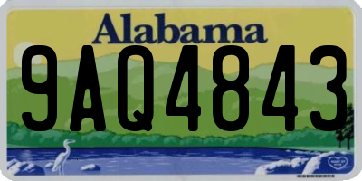 AL license plate 9AQ4843