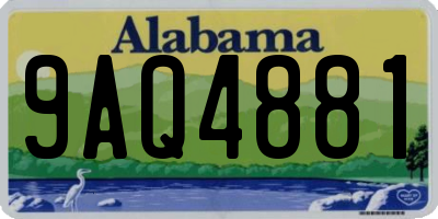 AL license plate 9AQ4881