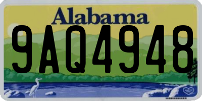 AL license plate 9AQ4948
