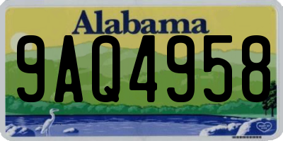AL license plate 9AQ4958