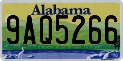 AL license plate 9AQ5266