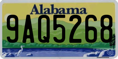 AL license plate 9AQ5268