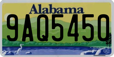 AL license plate 9AQ5450