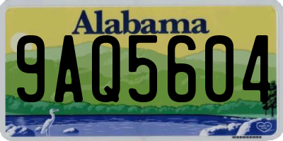 AL license plate 9AQ5604