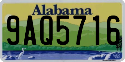 AL license plate 9AQ5716