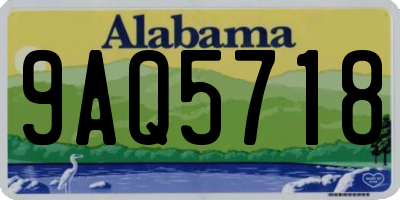 AL license plate 9AQ5718