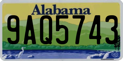 AL license plate 9AQ5743