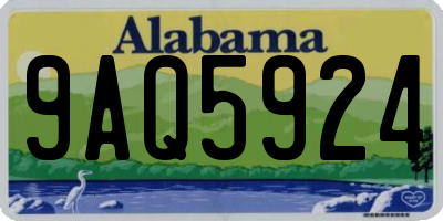 AL license plate 9AQ5924