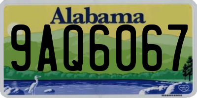 AL license plate 9AQ6067