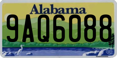 AL license plate 9AQ6088
