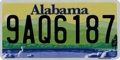 AL license plate 9AQ6187