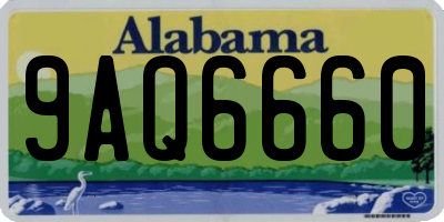 AL license plate 9AQ6660