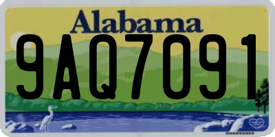AL license plate 9AQ7091
