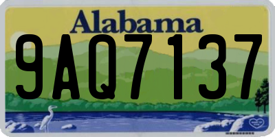 AL license plate 9AQ7137