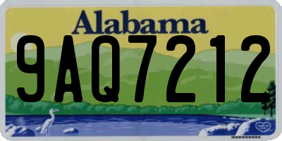 AL license plate 9AQ7212