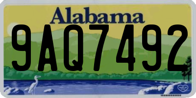AL license plate 9AQ7492