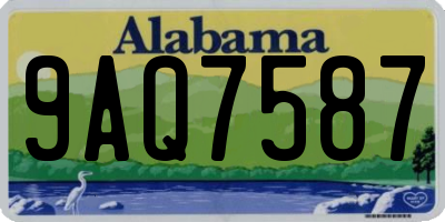 AL license plate 9AQ7587