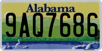 AL license plate 9AQ7686