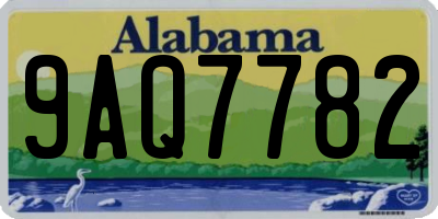 AL license plate 9AQ7782