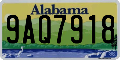 AL license plate 9AQ7918