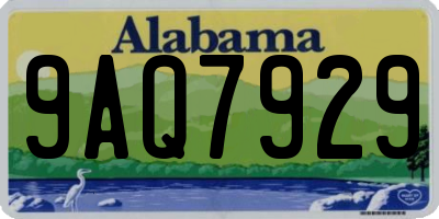 AL license plate 9AQ7929