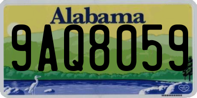 AL license plate 9AQ8059