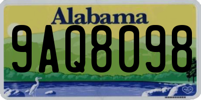 AL license plate 9AQ8098
