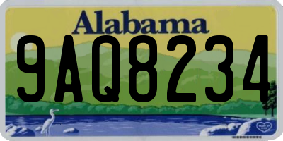 AL license plate 9AQ8234