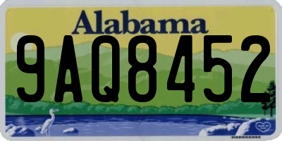 AL license plate 9AQ8452