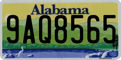 AL license plate 9AQ8565