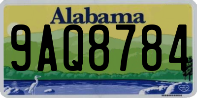 AL license plate 9AQ8784