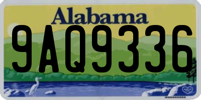 AL license plate 9AQ9336