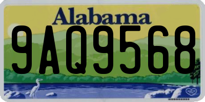 AL license plate 9AQ9568