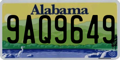 AL license plate 9AQ9649
