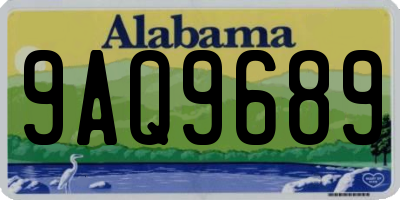 AL license plate 9AQ9689