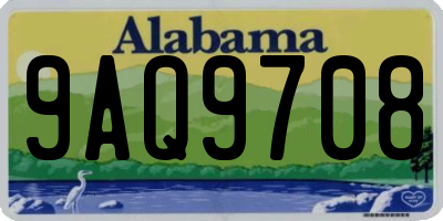 AL license plate 9AQ9708